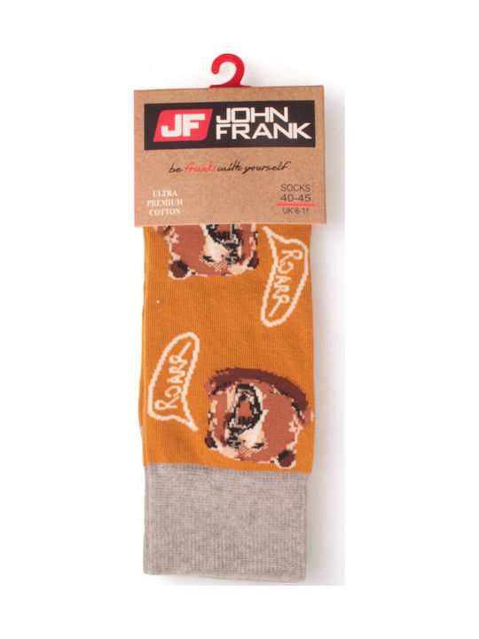 Κάλτσες John Frank Bears Jflsfun46-κίτρινο Κάλτσες John Frank Bears Jflsfun46-κίτρινο