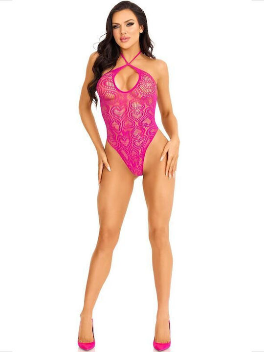 Leg Avenue - Body Seamless Halter Neck Pink