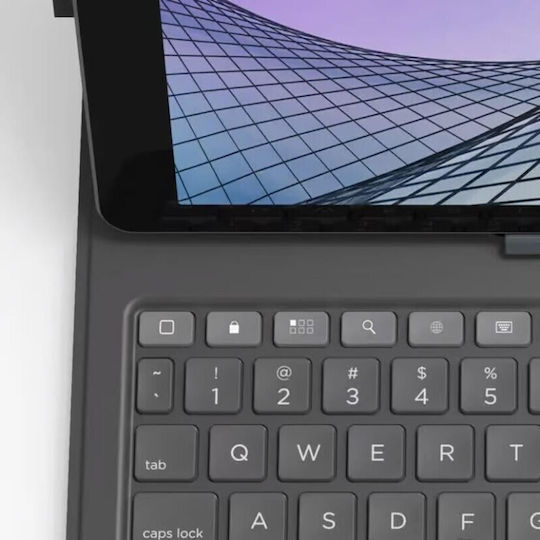 Zagg Messenger Folio 2 Флип Капак с Клавиатура на Английски Език САЩ Черна (iPad mini 1,2,3 / iPad 2022 10.9'')