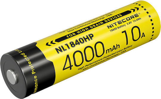 NiteCore Επαναφορτιζόμενη Μπαταρία 18650 4000mAh 3.6V 1τμχ