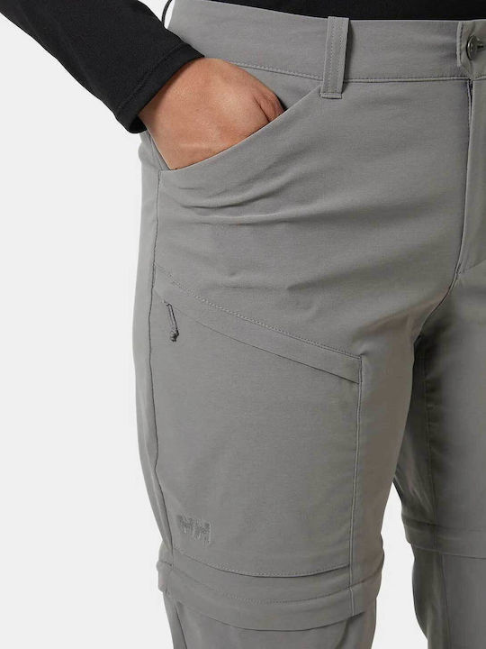 Helly Hansen Γυναικείο Μακρύ Παντελόνι Πεζοπορίας Γκρι