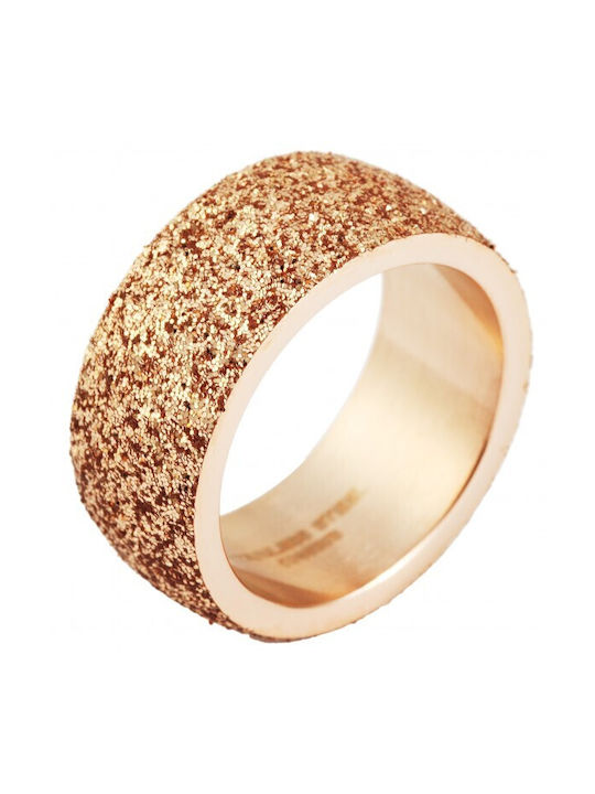 Akzent Women's Ring from Steel Gold Plated