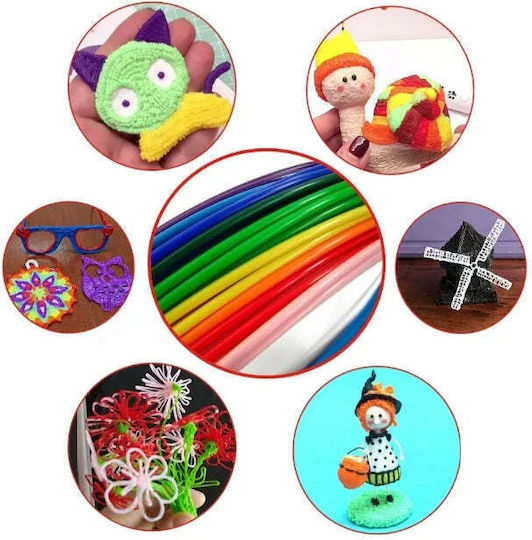 Set of threads/adhesives 10 X 5m For 3d Pencil, 50 Meters - Colorful