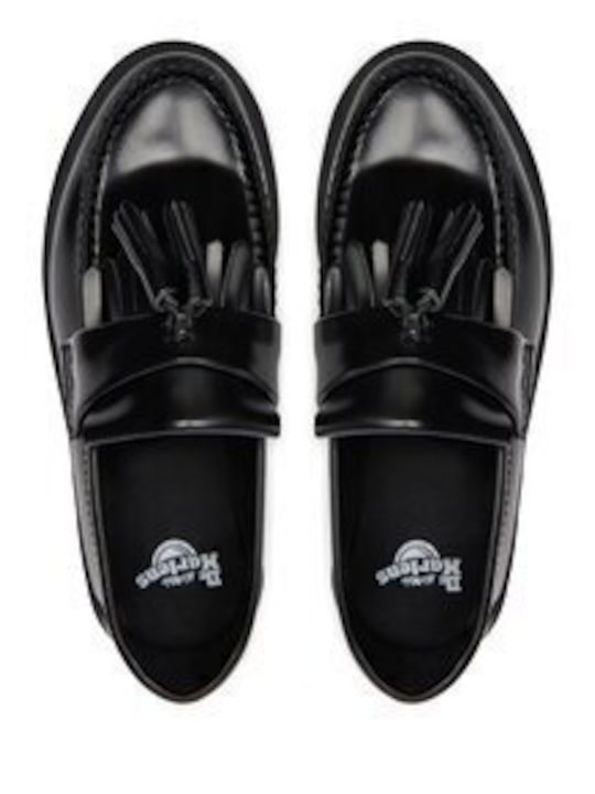 Adrian Leder Damen Mokassins in Schwarz Farbe