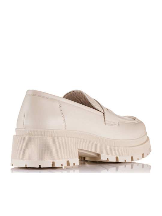 Γυναικεία Loafers σε Μπεζ Χρώμα