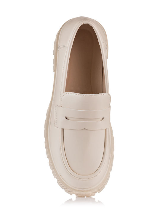 Γυναικεία Loafers σε Μπεζ Χρώμα
