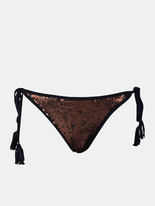 Bikinihosen Slip Braun