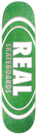Real Skate Deck Team Oval Pearl Patterns - Green