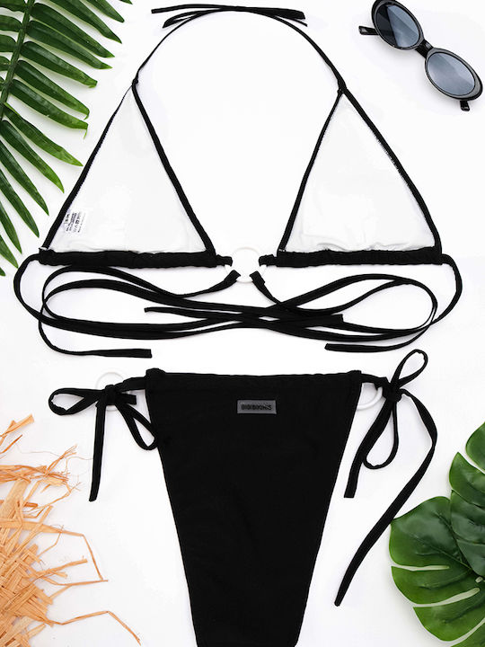 Set Bikini Τριγωνάκι Μαυρο