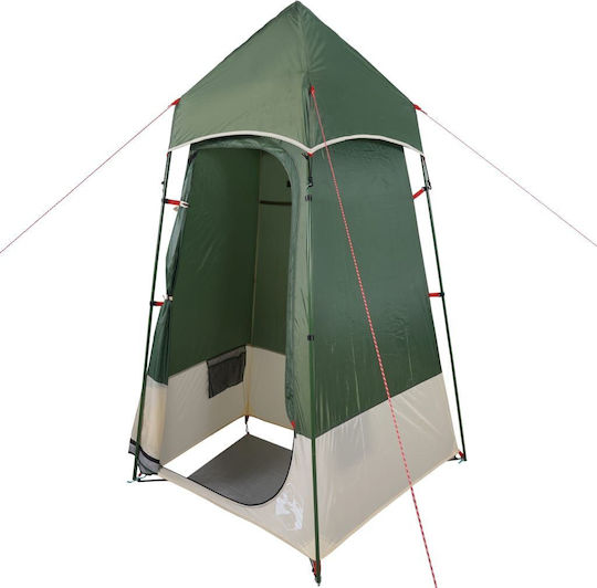 vidaXL Καλοκαιρινή Σκηνή Camping Τουαλέτας Πράσινη 121x121x225εκ.