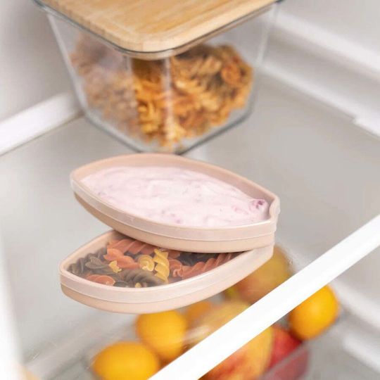 Silicone Plate with Suction and 2 Containers Foxi