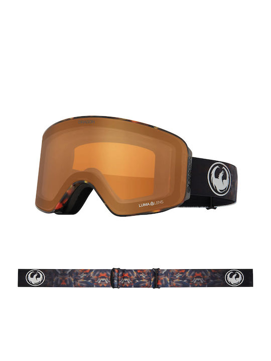 Dragon Nfx Otg Snow Goggles Fireleaf Lumalens Dark Smoke Bonus Lumalens Amber Lens