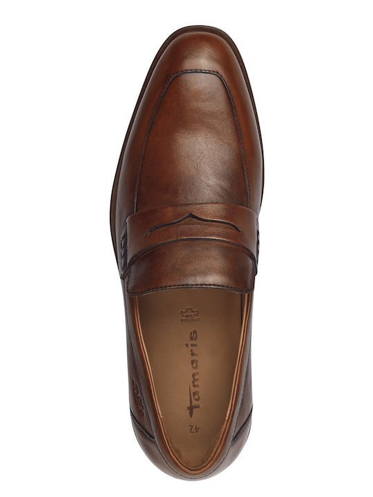 Δερμάτινα Ανδρικά Loafers σε Καφέ Χρώμα
