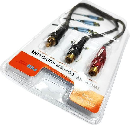 PerVoi Kabel RCA-Stecker - RCA-Stecker 0.25m CTC-301