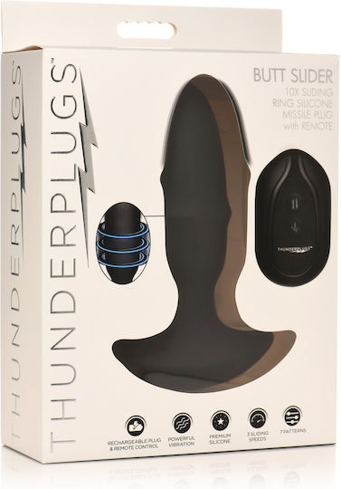 XR Butt Slider Πρωκτική Σφήνα Μαύρη