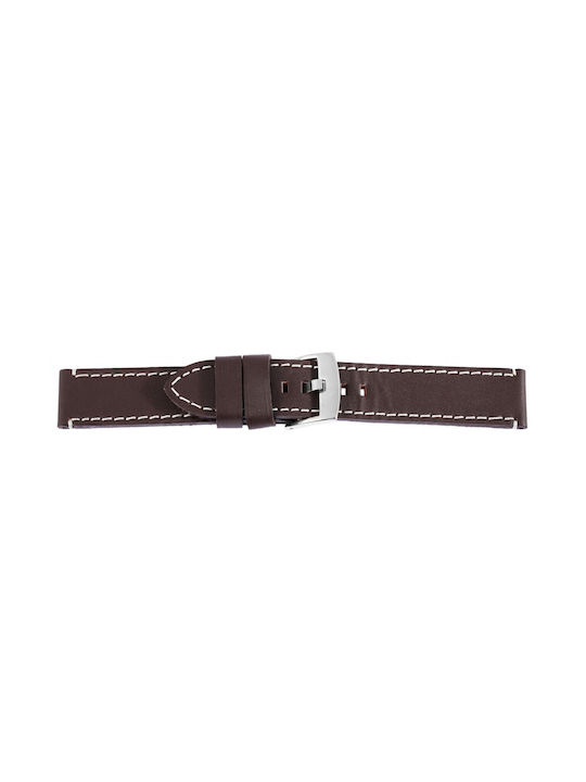 Steinmeister Δερμάτινο Λουράκι Καφέ 18mm
