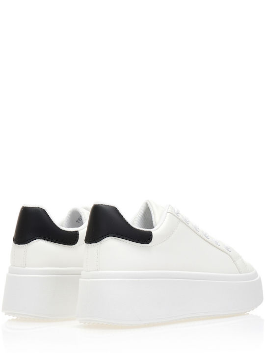 Adidași Flatforms Pentru Femei Albi