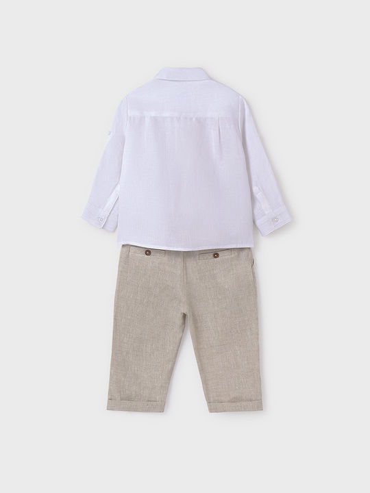 Abel & Lula Kids' Set with Pants Summer 2pcs beige