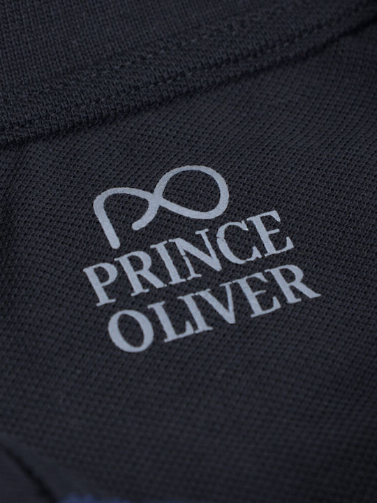 Prince Oliver Men's Long Sleeve Blouse Polo BLACK