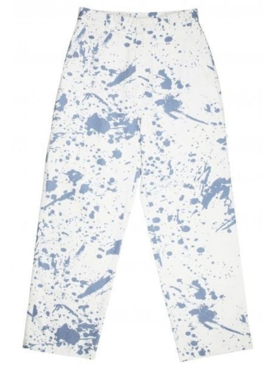 Santa Cruz Women's Cotton Trousers White/navy