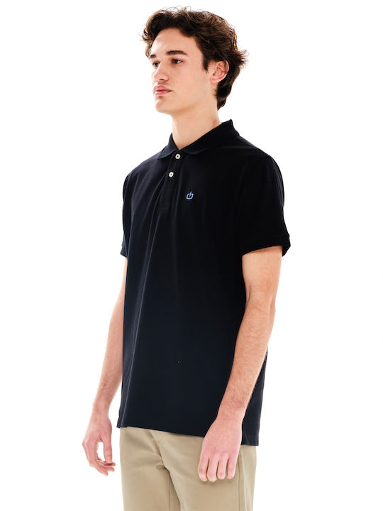 Emerson Bluza Bărbătească cu Mânecă Scurtă Polo Black