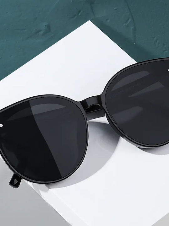 Techsuit Unisex Sunglasses with Black Plastic Frame and Yellow Polarized Lens