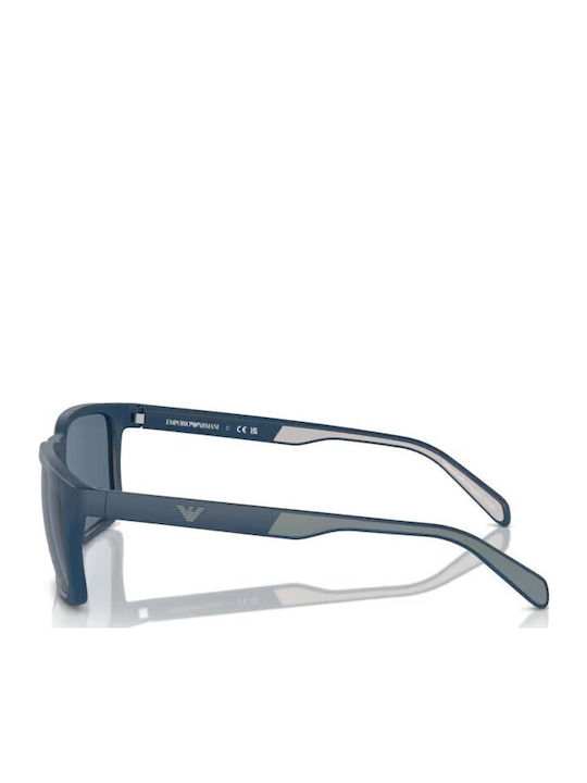 Emporio Armani Men's Sunglasses with Navy Blue Plastic Frame and Blue Lens EA4219 576380