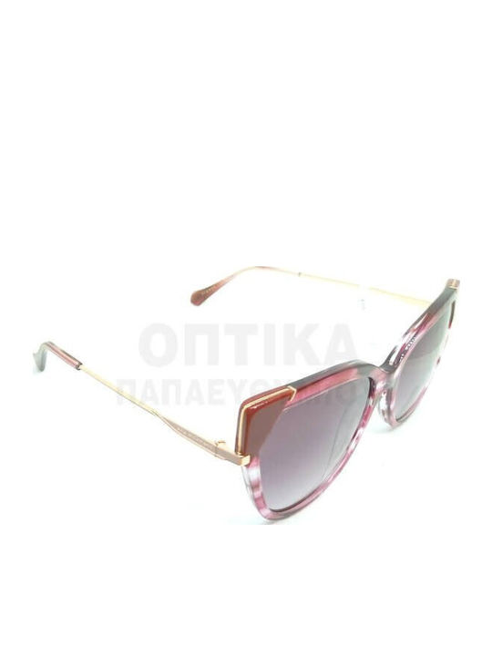 Ana Hickmann Women's Sunglasses with Multicolour Frame and Gray Gradient Lens AH9339 P03