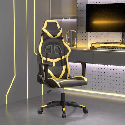 vidaXL 345425 Gaming Chair with Adjustable Arms Black / Yellow