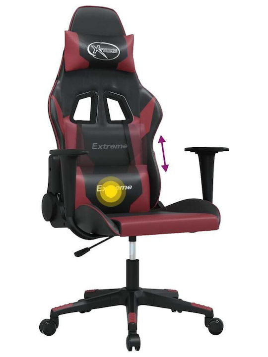 vidaXL 345452 Gaming Stuhl mit verstellbaren Armlehnen Black / Red