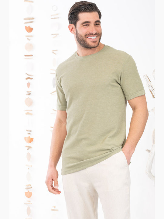 Vittorio Artist Herren T-Shirt Kurzarm Olive