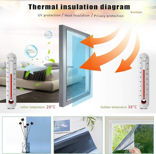Decorative Sticker Glass 1pcs 60x200cm