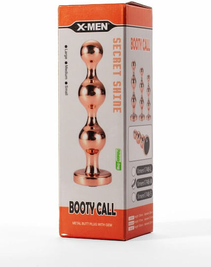 X-Men Secret Shine Booty Call Πρωκτική Σφήνα Medium Χρυσή