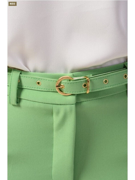 Women's Fabric Trousers Green