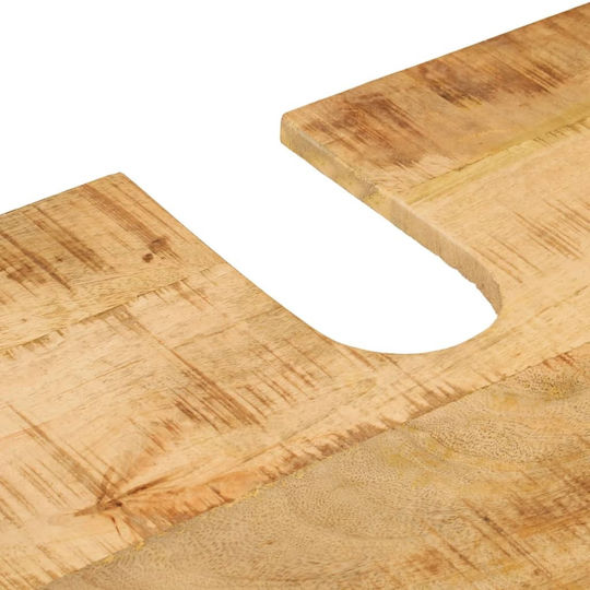 vidaXL Countertop with Sink L55xW35xH60cm Massif Wood