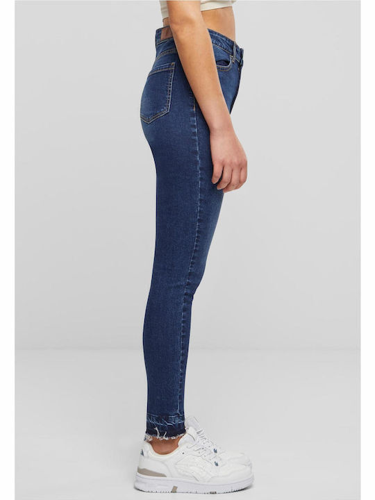 High Waist Women's Jean Trousers in Skinny Fit Darkblue