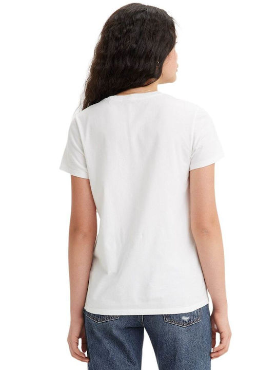 Levi's Damen Sport T-Shirt Tierdruck White.