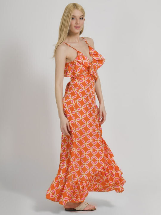 Ble Resort Collection Dress Wrap with Slit Pink