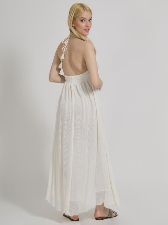 Ble Resort Collection Maxi Φόρεμα Λευκό