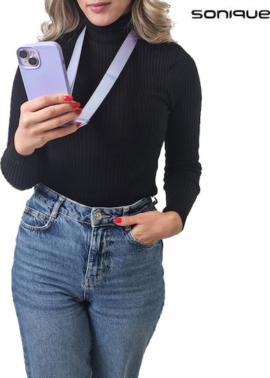 Sonique Задна корица Силикон 0.5мм с Каишка Лилав (Poco F5 / Redmi Note 12 Turbo)