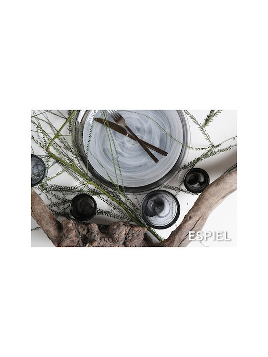 Atlas Filtri Set of Glasses Water made of Glass in Black Color 180ml 6pcs