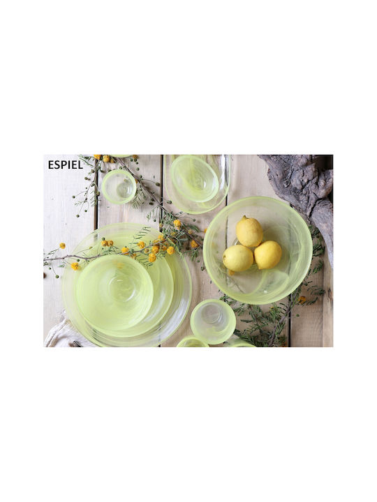 Atlas Filtri Set of Glasses Water made of Glass in Yellow Color 270ml 6pcs