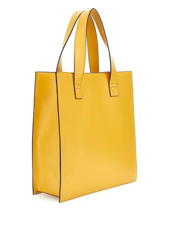 Guess Society Satchel Women's Bag Shoulder Yellow