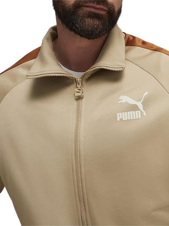 Puma Herren Winter Jacke Lässig Beige