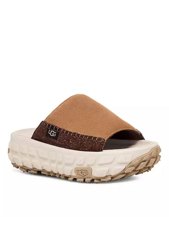 Ugg Australia Mules με Τακούνι σε Καφέ Χρώμα