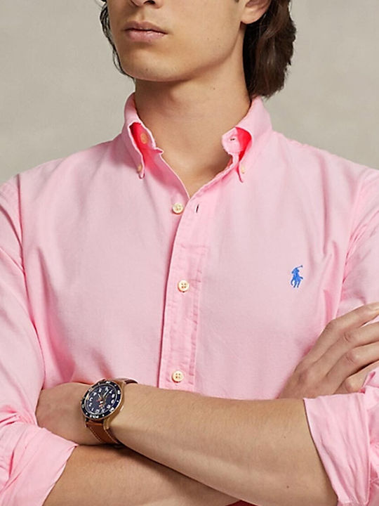 Ralph Lauren Men's Shirt Long Sleeve Pink