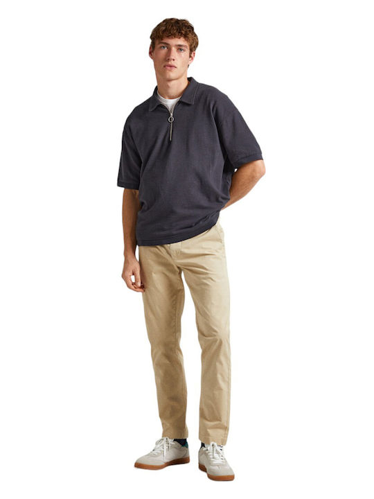 Trousers Chino in Slim Fit Beige