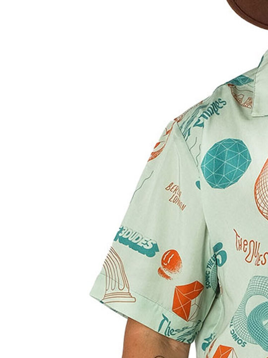 The Dudes Hawaiin Men's Shirt Short Sleeve Multicolor