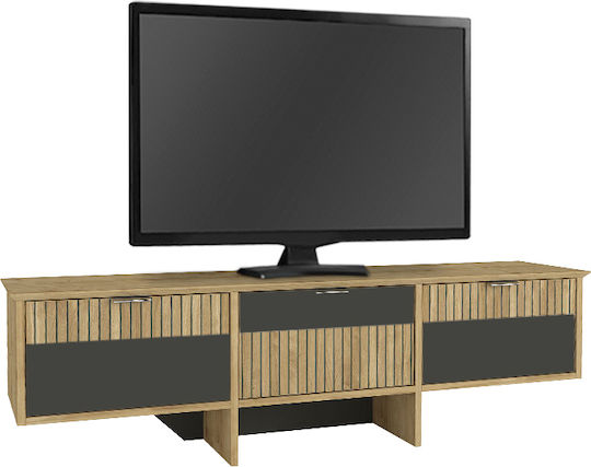 Stand TV Venita Sapphire Stejar Antracit L150xA35xÎ45.3cm
