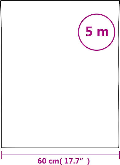 vidaXL Sticker Display Sandblasting 60cm x 5m 155752 1pcs